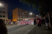 Crollo Scampia, fiaccolata per ricordare le vittime