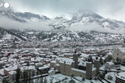 Forti nevicate sulle regioni alpine in Italia, Svizzera e Francia