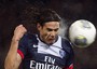 Edinson Cavani segna uno dei suoi gol