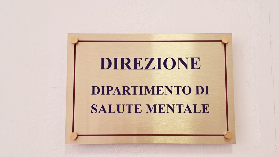 Targa Dipartimento di Salute Mentale della Asl Roma 2