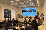 Un momento della presentazione del bilancio 2024 di Cassa Depositi e Prestiti