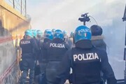 Scontri al corteo contro presenza Israele a Fiera Vicenza