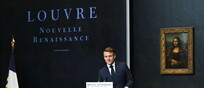 Macron al Louvre