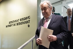 Il segretario generale dell'Onu Guterres