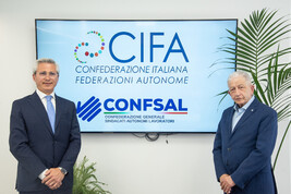 Andrea Cafà (CIFA) e Angelo Raffaele Margiotta (CONFSAL)