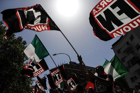Una manifestazione di Forza Nuova © ANSA