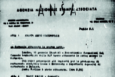 Il primo lancio di Agenzia dell'ANSA, risalente al 15 gennaio 1945