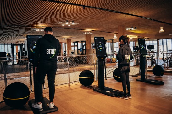 Pedana intelligente in palestra (@ Technogym Checkup )