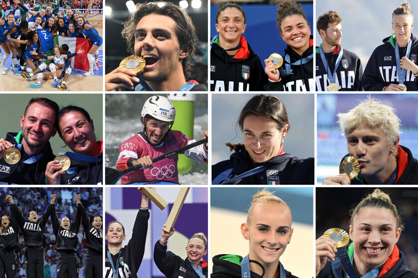 Parigi: le 12 medaglie d'oro dell'Italia