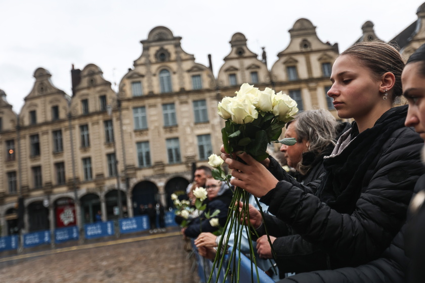 Funeral of French school teacher killed in knife attack - RIPRODUZIONE RISERVATA