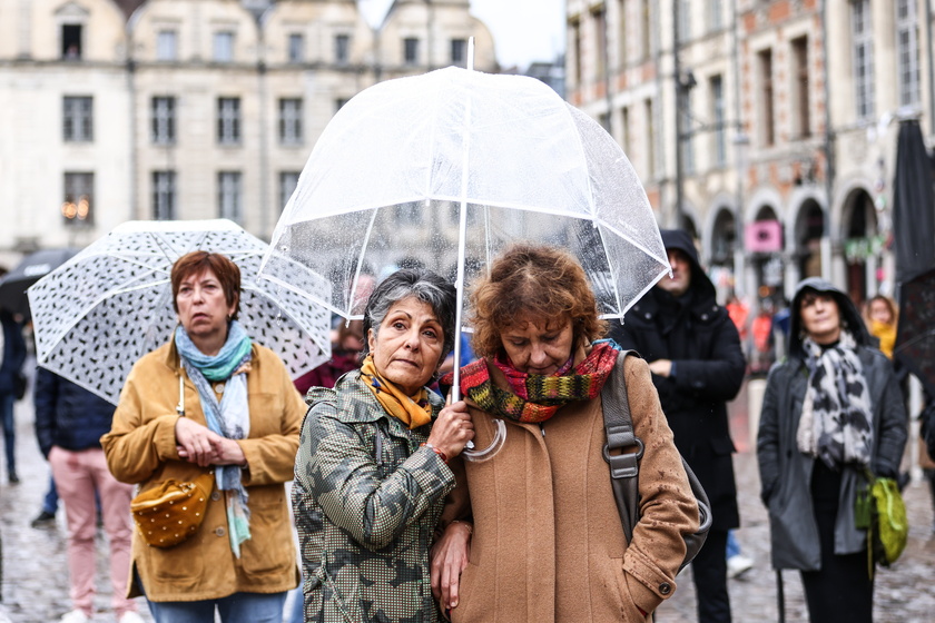 Funeral of French school teacher killed in knife attack - RIPRODUZIONE RISERVATA
