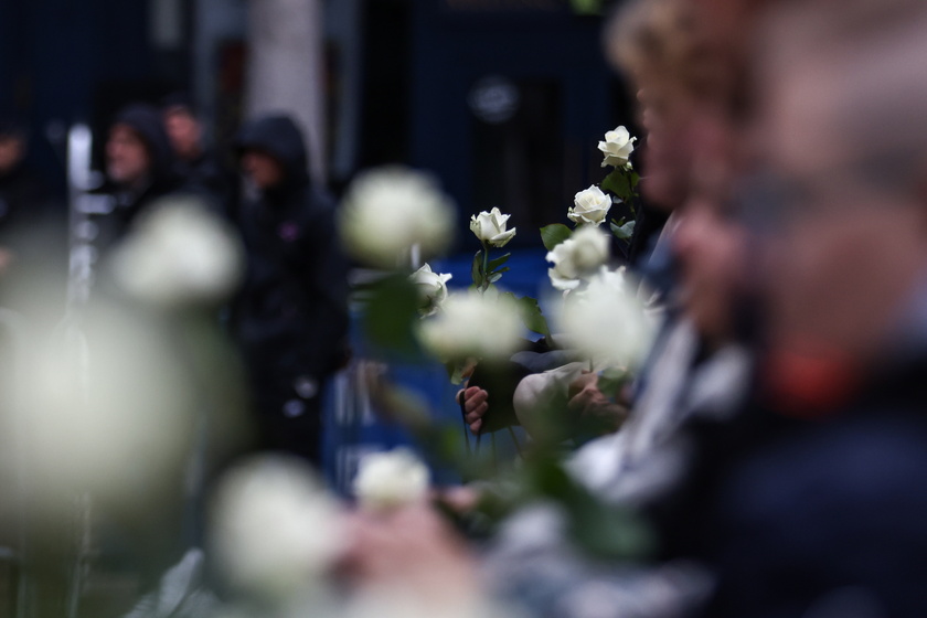 Funeral of French school teacher killed in knife attack - RIPRODUZIONE RISERVATA