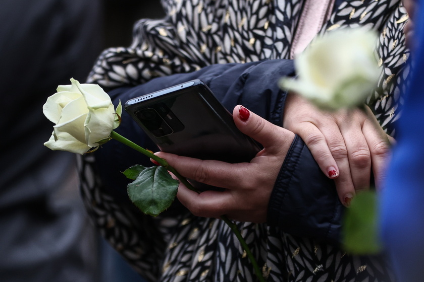 Funeral of French school teacher killed in knife attack - RIPRODUZIONE RISERVATA