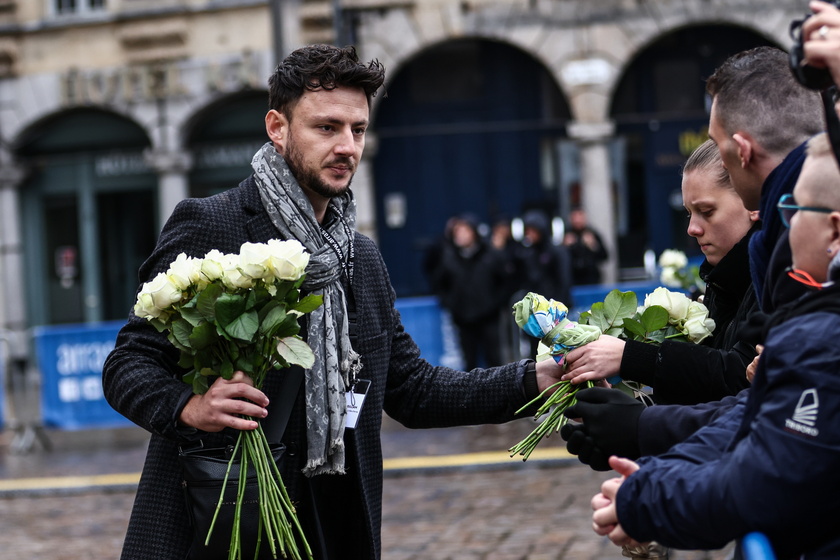 Funeral of French school teacher killed in knife attack - RIPRODUZIONE RISERVATA