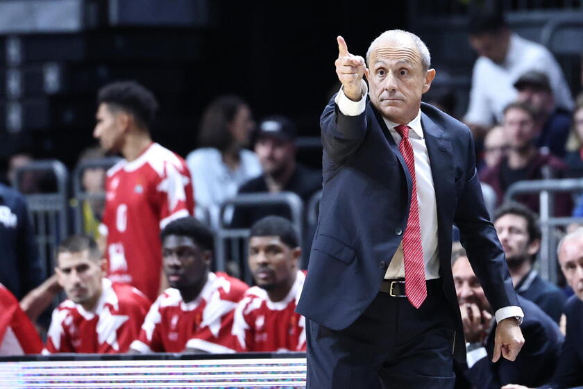 Basket: Olimpia Milano annuncia rinnovo Messina fino a 2026 © ANSA/EPA