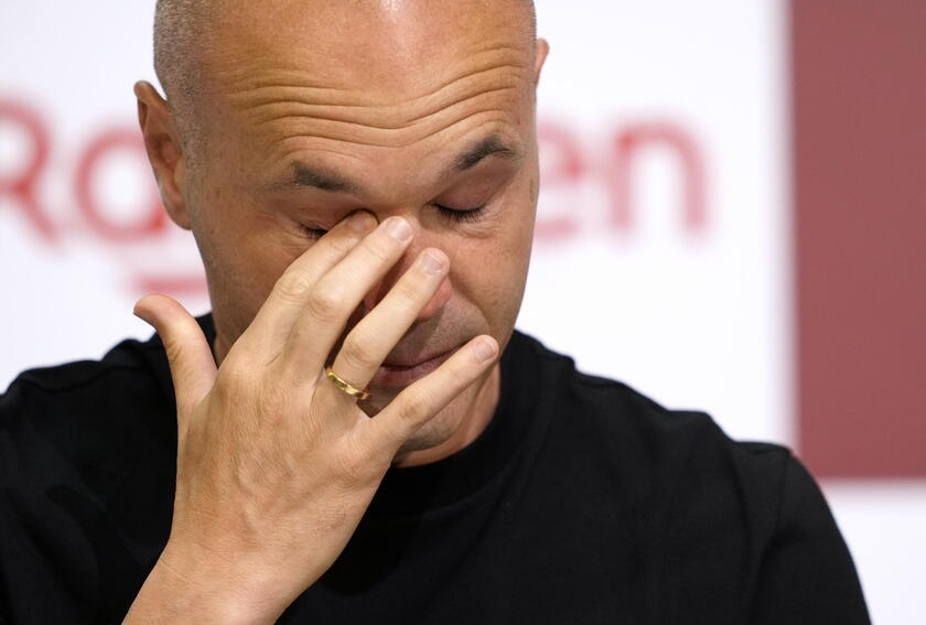 Spanish soccer player Andres Iniesta of Vissel Kobe attends press conference © ANSA/EPA