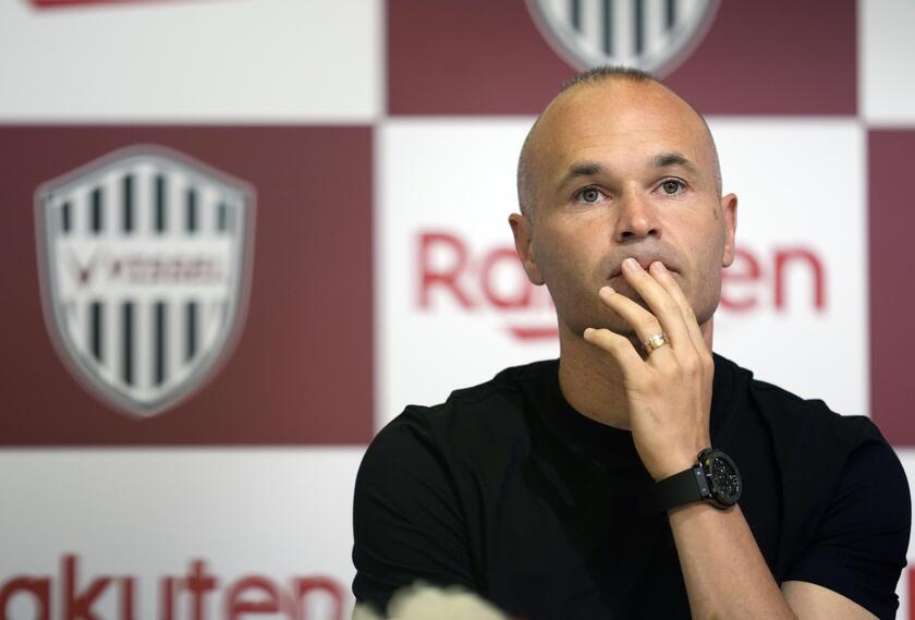 Spanish soccer player Andres Iniesta of Vissel Kobe attends press conference © ANSA/EPA