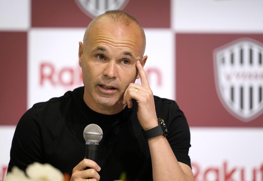 Spanish soccer player Andres Iniesta of Vissel Kobe attends press conference © ANSA/EPA