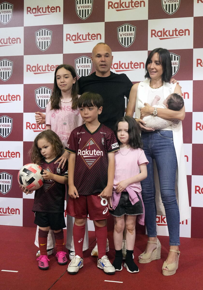 Spanish soccer player Andres Iniesta of Vissel Kobe attends press conference © ANSA/EPA