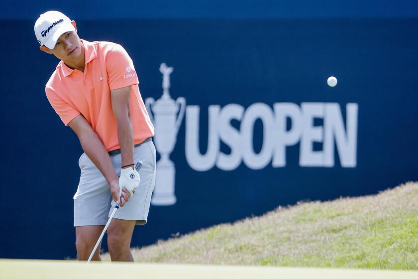 US Open Championship practice round © ANSA/EPA