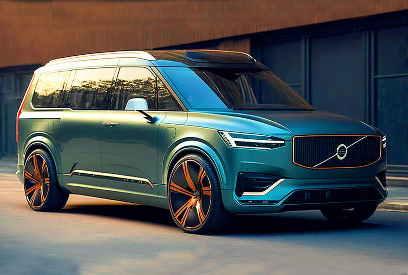 Volvo EM90 © ANSA/Carscoops