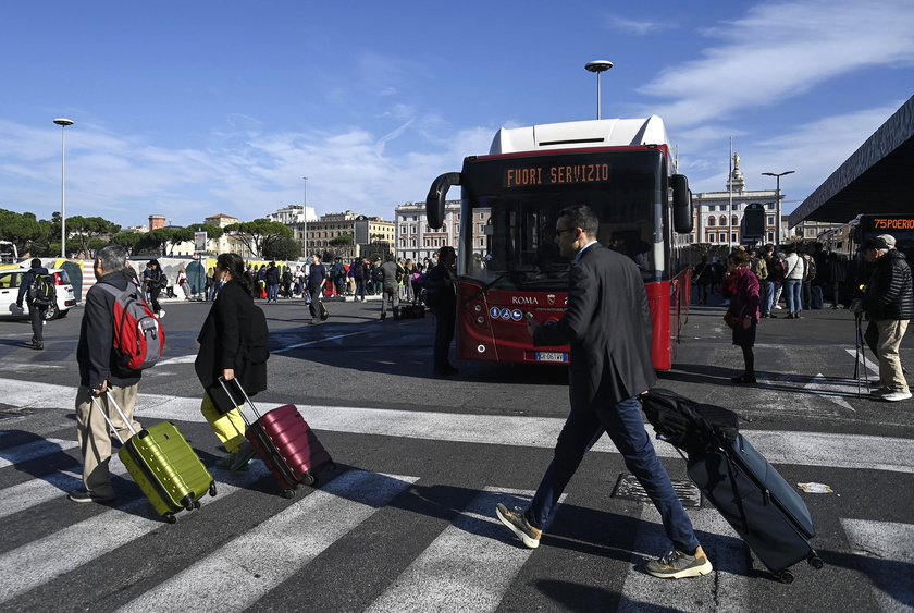 Public transport staff strike in Rome
