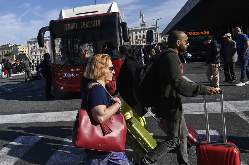 Bus and metro strike in Rome