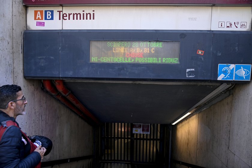 Bus and metro strike in Rome
