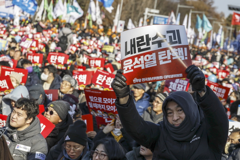 Protest calls for impeachment of South Korean President Yoon