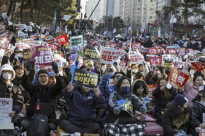 Protest calls for impeachment of South Korean President Yoon