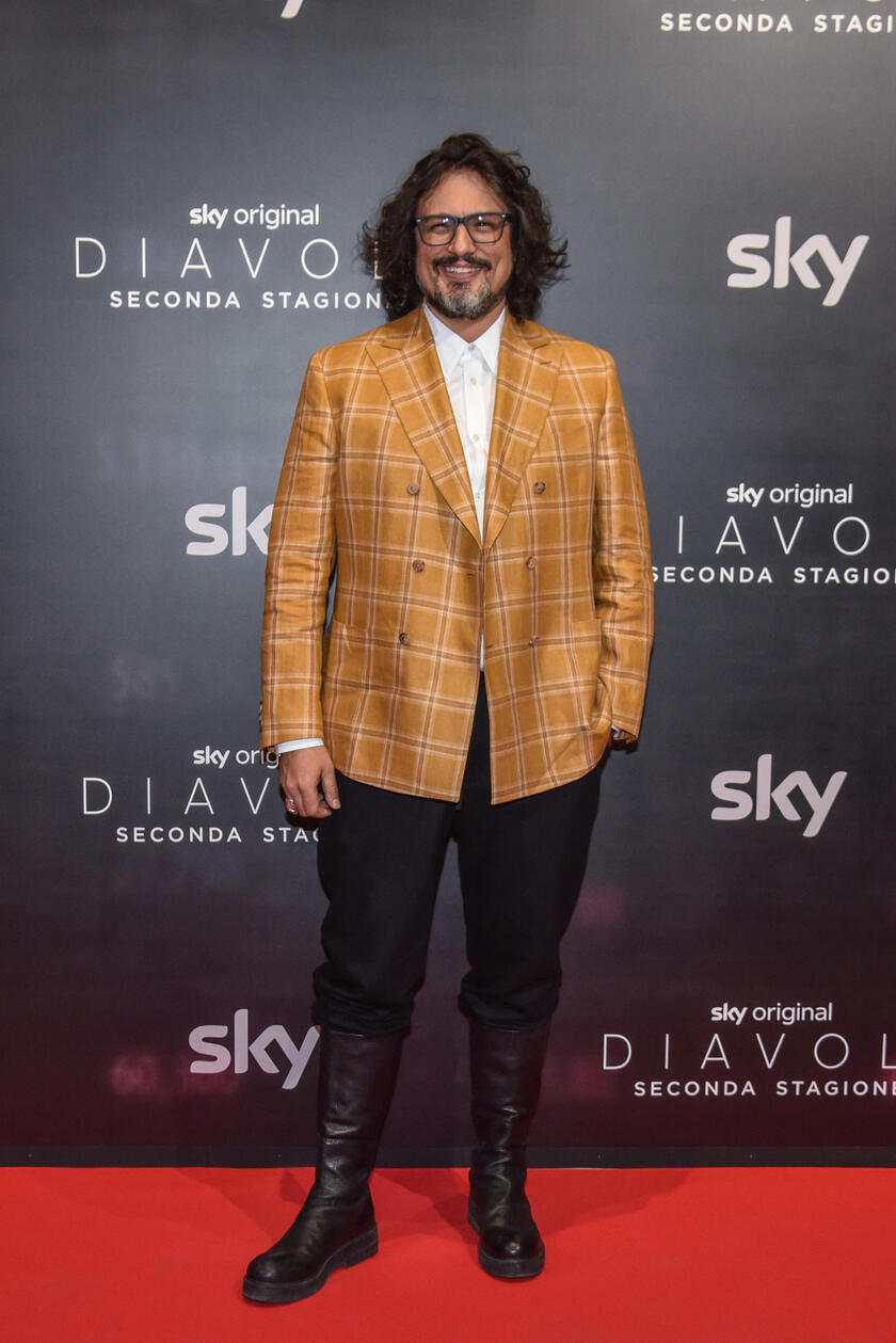 Red carpet of the second season of the Sky series Diavoli - RIPRODUZIONE RISERVATA