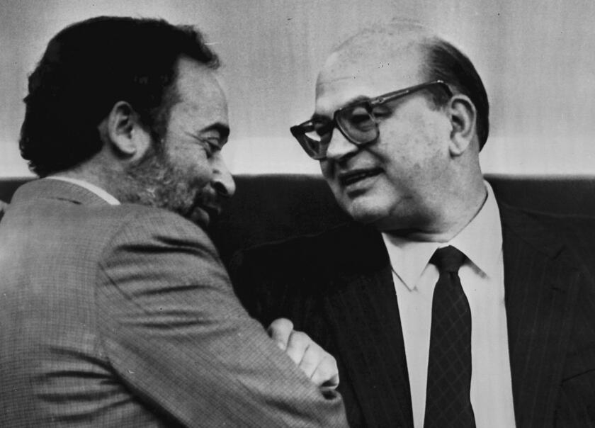 Ottaviano Del Turco con Bettino Craxi