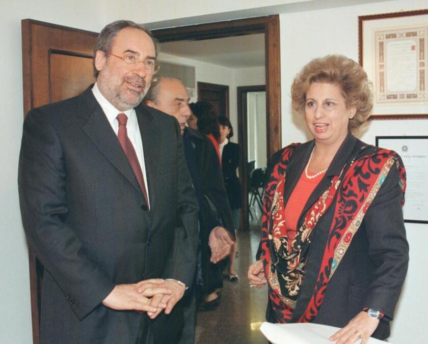 Ottaviano Del Turco e Maria Falcone, Palermo 11 dicembre 1996