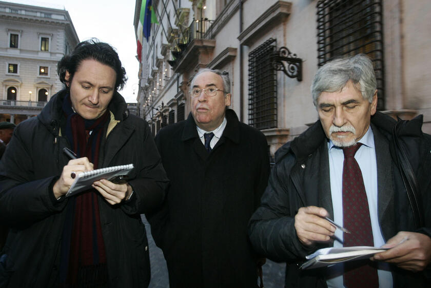 Ottaviano Del Turco e Romano Prodi, 9 gennaio 2008