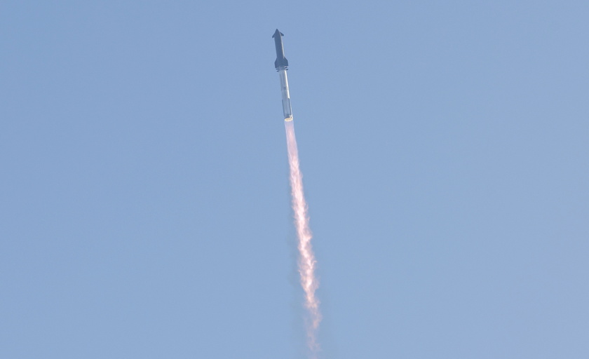 SpaceX Launch of Starship rocket in Texas