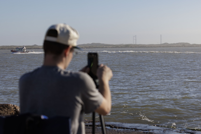 SpaceX Launch of Starship rocket in Texas