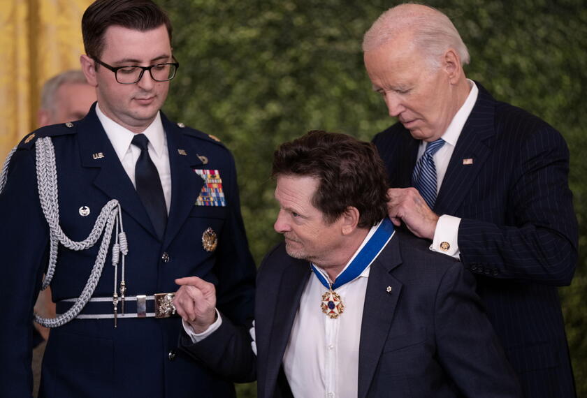 Joe Biden e Michael J. Fox