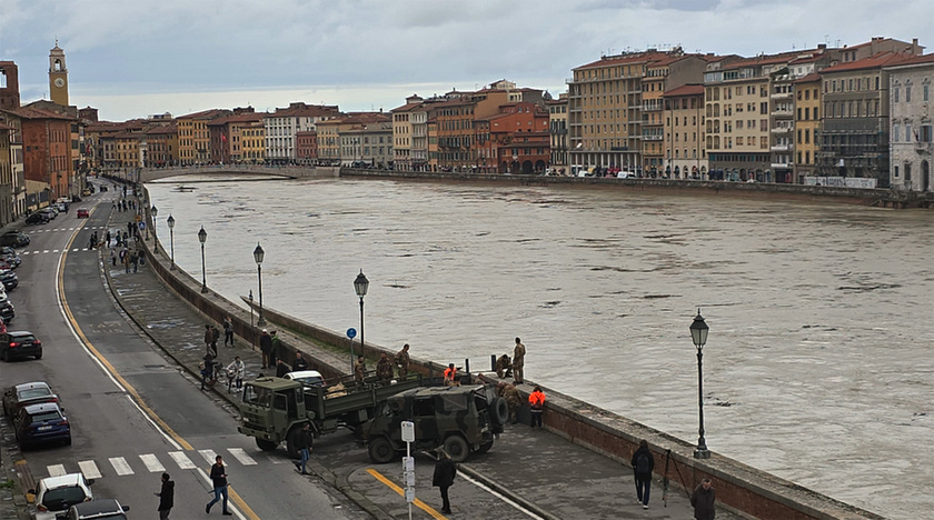 Allerta rossa maltempo Firenze, Prato, Pistoia e Pisa