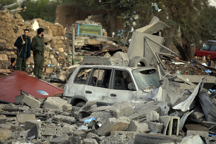 Aftermath of US airstrikes on Sana'a