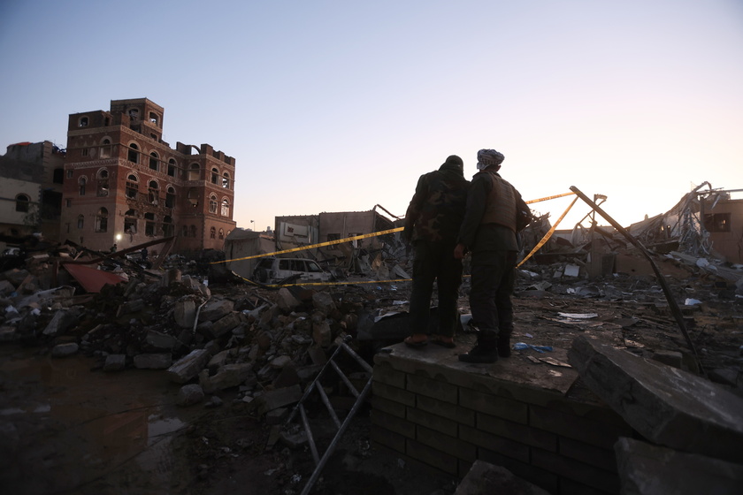Aftermath of US airstrikes on Sana'a