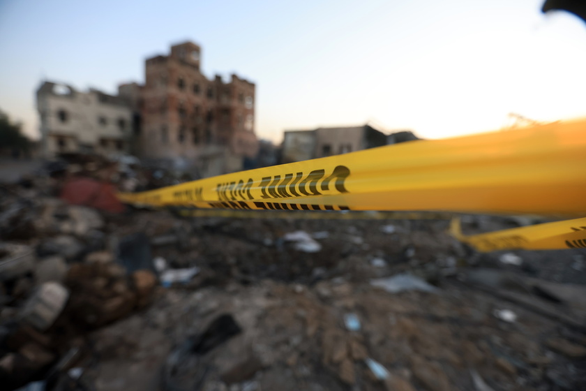 Aftermath of US airstrikes on Sana'a
