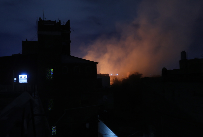 US airstrikes target Sana'a