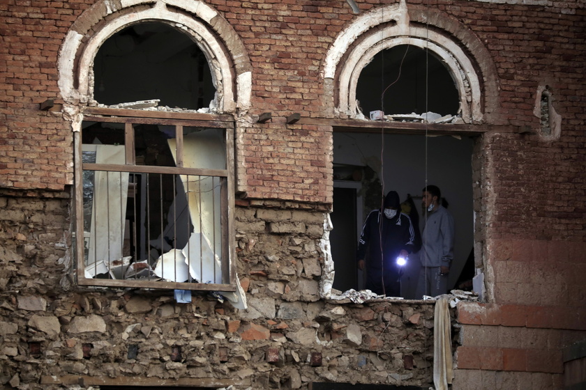 Aftermath of US airstrikes on Sana'a