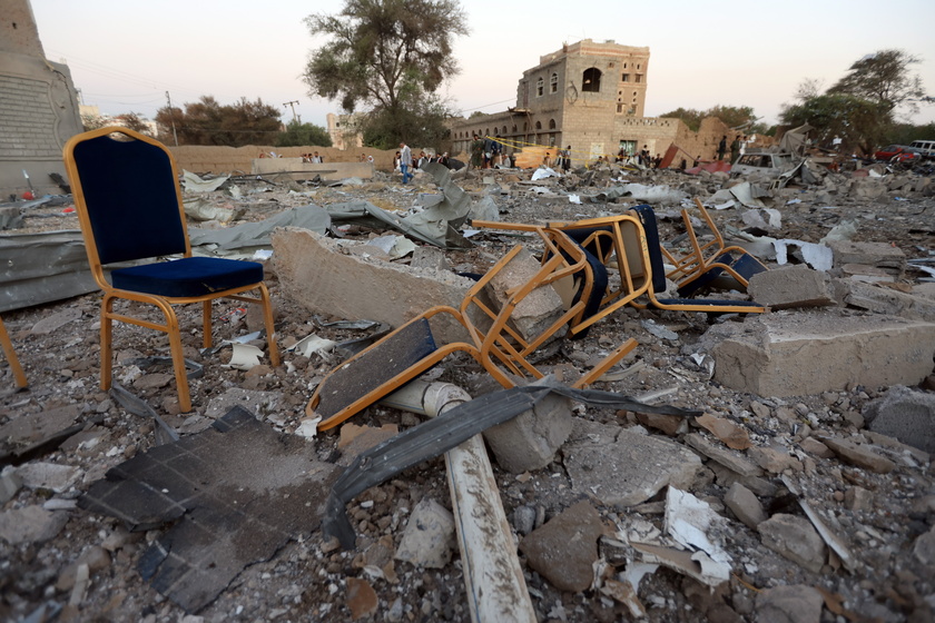 Aftermath of US airstrikes on Sana'a
