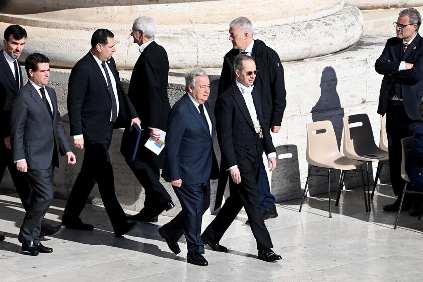 Funerale papa Francesco, Antonio Guterres