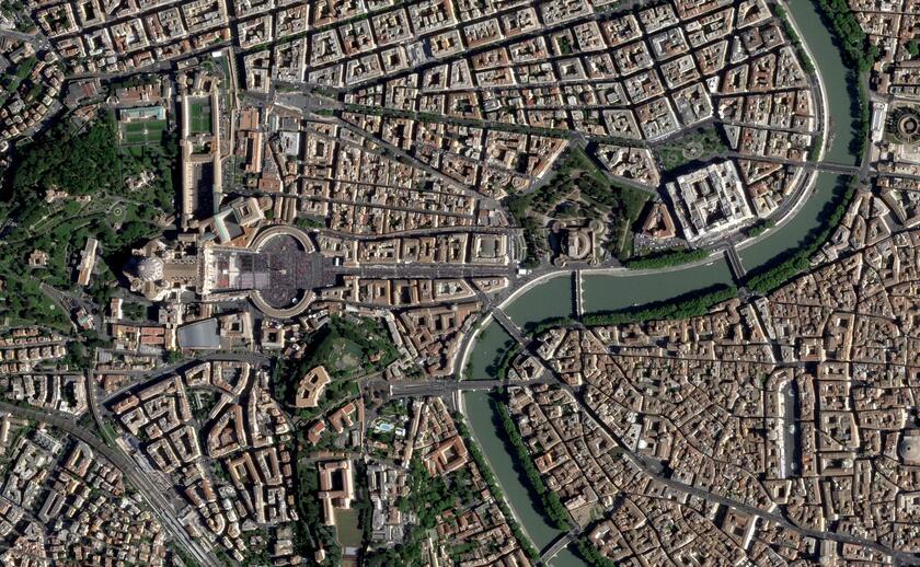Funerale papa Francesco, vedute dall'alto