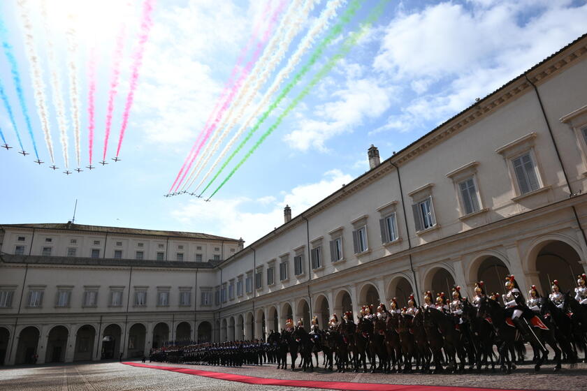 I reali britannici Carlo e Camilla in visita a Roma, al Quirinale