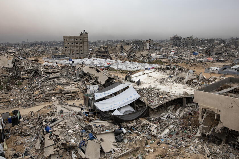 Camp for internally displaced Palestinians in Jabalia, northern Gaza