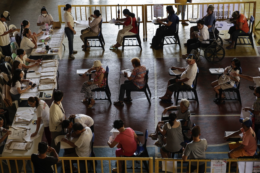 Filipinos cast votes for the 2025 mid-term election