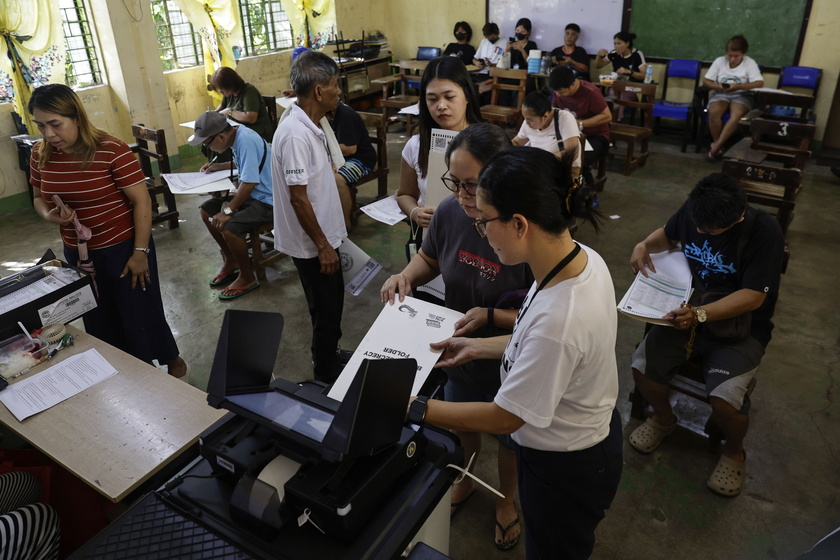 Filipinos cast votes for the 2025 mid-term election
